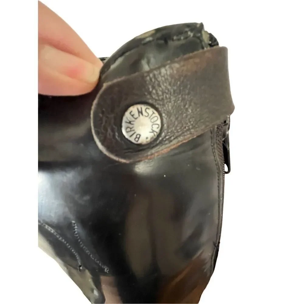 Birkenstock Knee High Black Leather Riding Style Boots Women’s 8 Equestrian